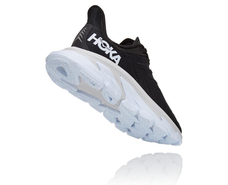 Hoka One One Running Shoes Womens Black/White - Clifton Edge - 08631PXCF